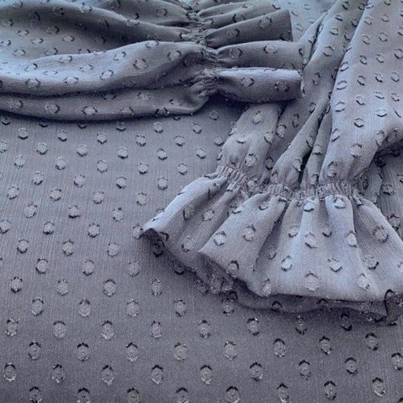 Springfield Black Sheer Long Sleeve Blouse Size S NWT - Picture 8 of 11